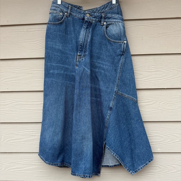 Loewe
Asymmetric denim midi skirt - Picture 5 of 15